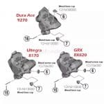 Nút cao su chắn bụi cho heo dầu shimano BR-R9250 / BR-R8150 / BR-R7170 Y2HW10000 - Ảnh 6