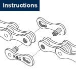 Khóa sên KMC CL559-10 speed - Ảnh 7