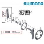 Ốc giò trái cho giò dĩa Shimano Power Y1VU00024 - Ảnh 3