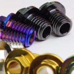 1 con Ốc nối dây dầu vào tay lắc hiệu Ti-parts, Titanium Bolt for Shimano Road Disc Brake Shifter Hose Nut Screw | 9270 9170 8170 8070 7170 7020 Hydraulic - Ảnh 2