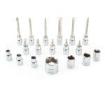 (Tool SBS-1.2) Parktool bộ đầu vặn cần lực 3/8in, Socket and Bit Set — 18 Piece SBS1.2