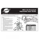 (Tool SG-7.2) Dụng cụ hỗ trợ cưa cổ phuộc,cốt yên xe đạp hiệu Parktool OVERSIZED ADJUSTABLE SAW GUIDE - Ảnh 7