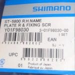 Mặt nạ tay lắc ST-5800 Y01F98030 R.H. Name Plate R & Fixing Screw / Y01G98030 L.H. Name Plate L & Fixing Screw - Ảnh 5