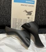 Bọc cao su tay lắc Shimano ST-4700/4703 ST-5800 ST-6800 Hood Bracket Covers, Black, hàng chính hãng - Ảnh 2