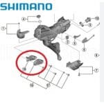 Ron cao su / nắp tay lắc dầu Shimano Dura Ace ST9120 Y0C698060/Y0C598010 - Ảnh 4