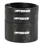 Spacer chêm FSA H2373, Carbon 1-1/8 (tròn,5 khía trong) dày 5mm / 10mm / 20mm - Ảnh 2