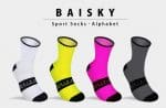 Vớ xe đạp Baisky Sport Socks, freesize, màu Letter Pink - Ảnh 4