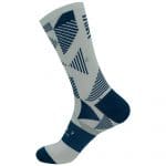 Vớ xe đạp Baisky Sport Socks, freesize, màu GeometryII Blue - Ảnh 3