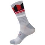 Vớ xe đạp Baisky Sport Socks, freesize, màu White Red - Ảnh 3
