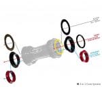 Trục giữa BB TRIPEAK T47 77.5mm cho hệ 3 giò 3in1, bạc đạn Ceramic Bearing / Steel Bearing - Ảnh 2