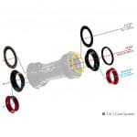 Trục giữa BB TRIPEAK PF386 trục giò 3in1, bạc đạn Ceramic G5 / Steel bearing - Ảnh 3