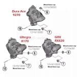 Miếng nhựa che ốc heo dầu Shimano BR-R9270 Y2HW08000 - Ảnh 3