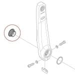 Ốc giò dĩa Shimano FC8100-Y1KS13000 , FC-T661 Crank Arm - Ảnh 3
