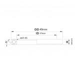 (HS-032) 49x37x6.5mm, 36°/45° Bạc đạn chén cổ TRIPEAK Headset Steel Bearing - Ảnh 6