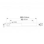 (HS-017) 41.8x30.5x8mm , 45°/45° Bạc đạn chén cổ TRIPEAK Headset Steel Bearingwith small lip - Ảnh 5