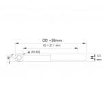 (HS-001) 38x27.1x6.5mm, 36°/45° Bạc đạn chén cổ TRIPEAK Headset Steel Bearing - Ảnh 8