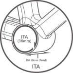 (BB4Y-002) Trục giữa BB TRIPEAK ITA cho hệ 3 giò 3in1, bạc đạn ceramic Coated Hybrid Bearing - Ảnh 5
