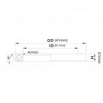 (HS-004) 41x30.1x6.5mm, 36°/45° Bạc đạn chén cổ TRIPEAK Headset Steel Bearing - Ảnh 5