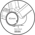(BB4Y-006) Trục giữa BB TRIPEAK BB86 trục giò Shimano 24mm, bạc đạn ceramic G3 coated bearing - Ảnh 7